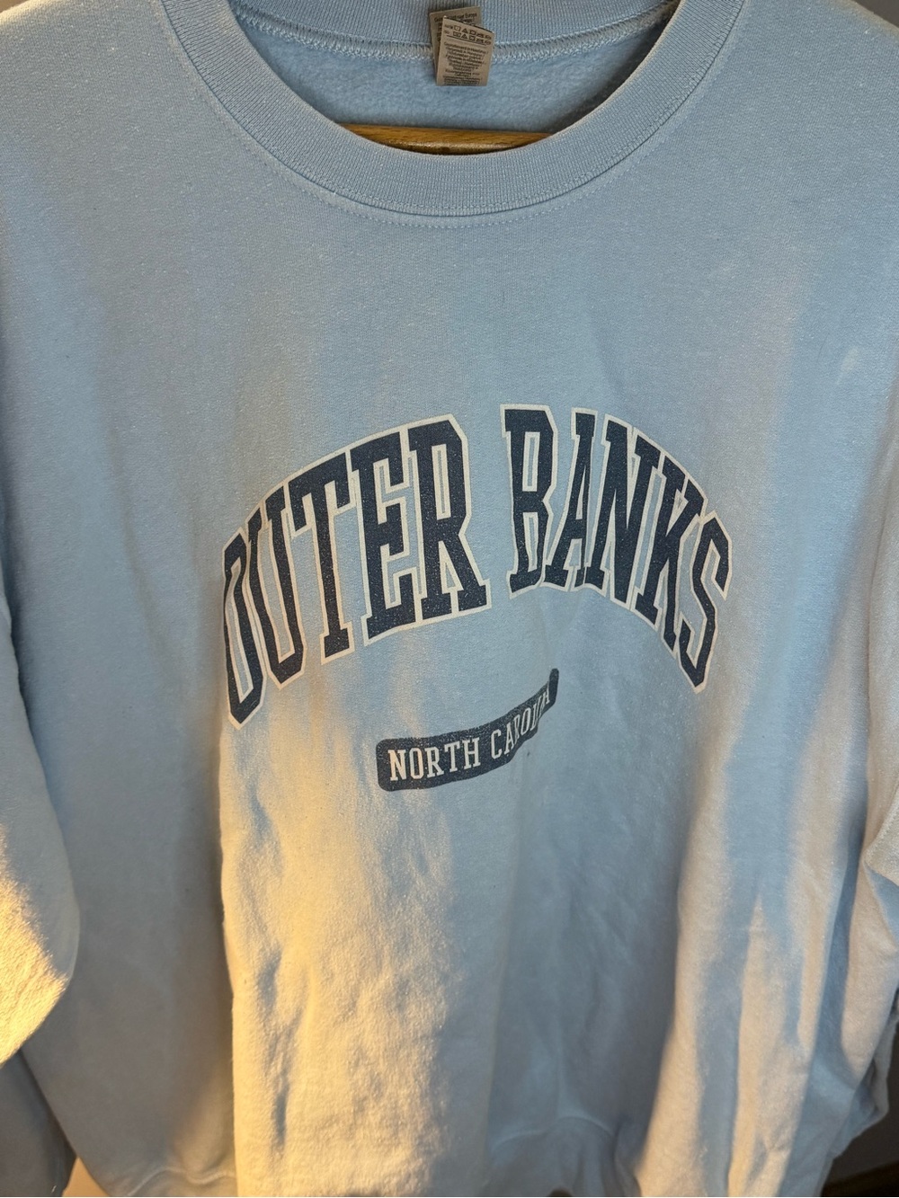Outer Banks North Carolina Light Blue Crewneck Sweatshirt